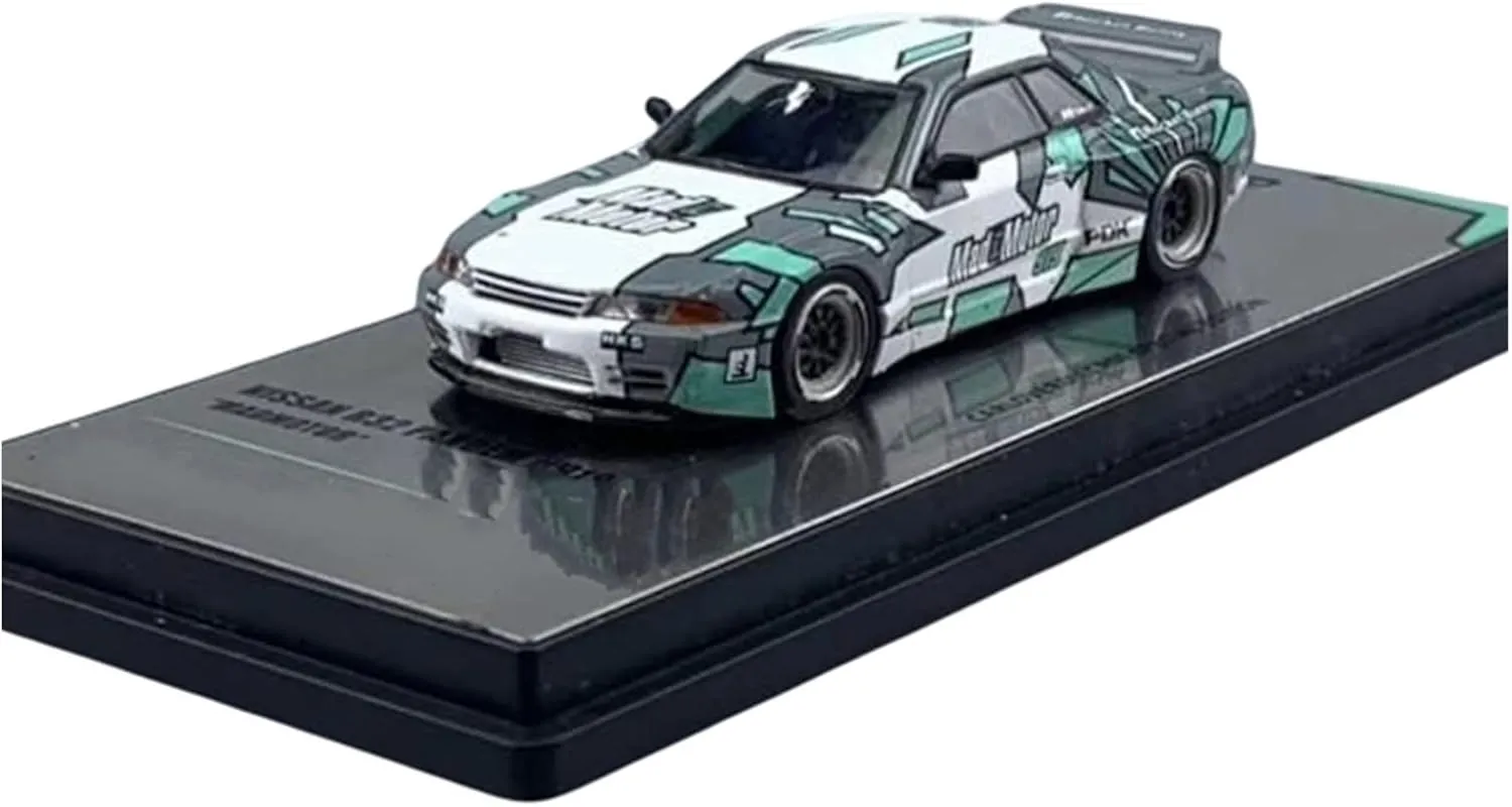 Festive Deluxe Gift Resin Car Vehicle Model Fit for PANDEM GT-R R32 MADMOTOR 1 64 Alloy Diecast Car Model Static Metal Ornaments nationalism hypha Boyfriend Gifts 
