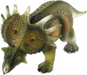 Figure global for Birthday Parties and Educational Play Develops Imagination and Creativity 1pc Green Styracosaurus Dinosaur Model Toy for Boy Girl Realistic Plastic 