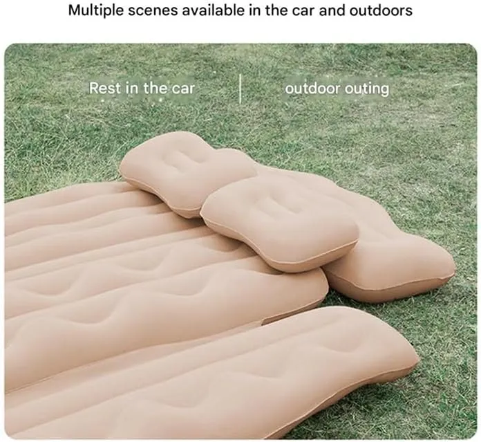 File Portable Car Mattress for Travle and Camping,A Car Air Mattresses for Volvo S80,Thickened Car Camping Bed Sleeping Pad with Upgrade overnight Side 
