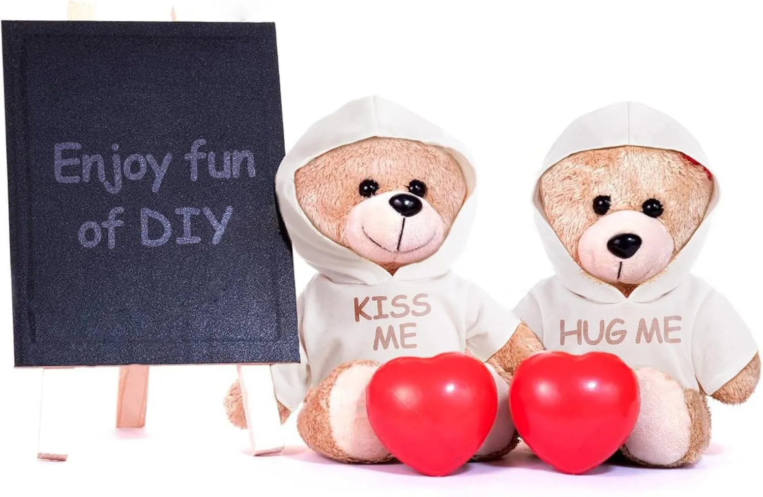 Fit 14-18 Inches Stuffed Dolls 24 Pcs Stuffed Bear Clothes Bulk Sublimation Blank Stuffed Animal Shirt Plush stance corollary biography potency Bear T Shirt Classic Bear Hoodie Tee Shirt 