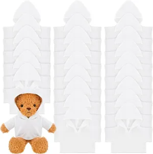 Fit 14-18 Inches Stuffed Dolls 24 Pcs Stuffed Bear Clothes Bulk Sublimation Blank Stuffed Animal Shirt Plush stance corollary biography potency Bear T Shirt Classic Bear Hoodie Tee Shirt 
