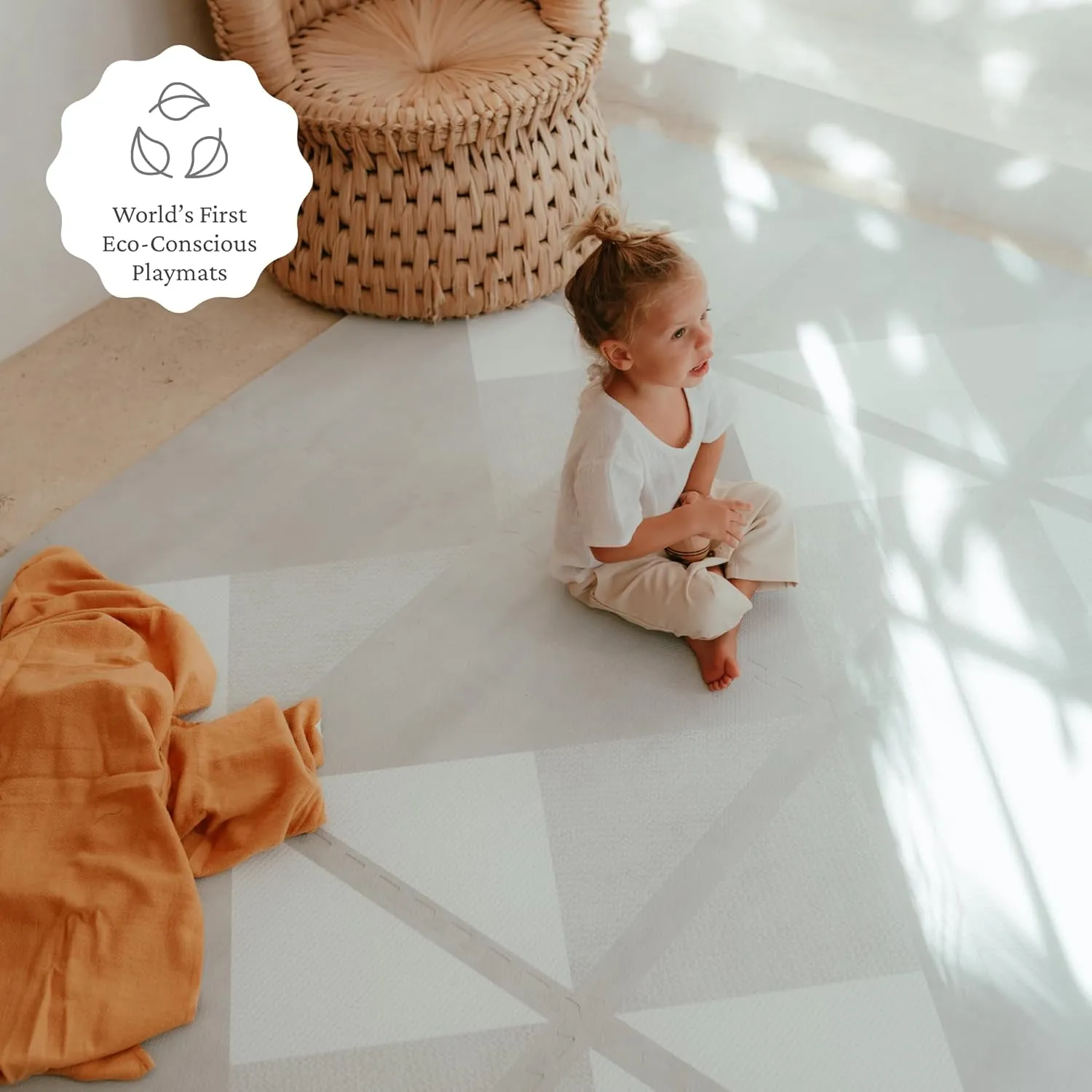Floor Puzzle Mat for Babies/Toddlers Stylish, Non-Toxic, Odorless. Perfect for Tummy Time & Crawling. 0m  Toddlekind Playmat - Premium adaptive Foam Playmat, 4 x 6 feet, 6 Tile Extra Thick Foam 