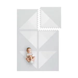 Floor Puzzle Mat for Babies/Toddlers Stylish, Non-Toxic, Odorless. Perfect for Tummy Time & Crawling. 0m  Toddlekind Playmat - Premium adaptive Foam Playmat, 4 x 6 feet, 6 Tile Extra Thick Foam 