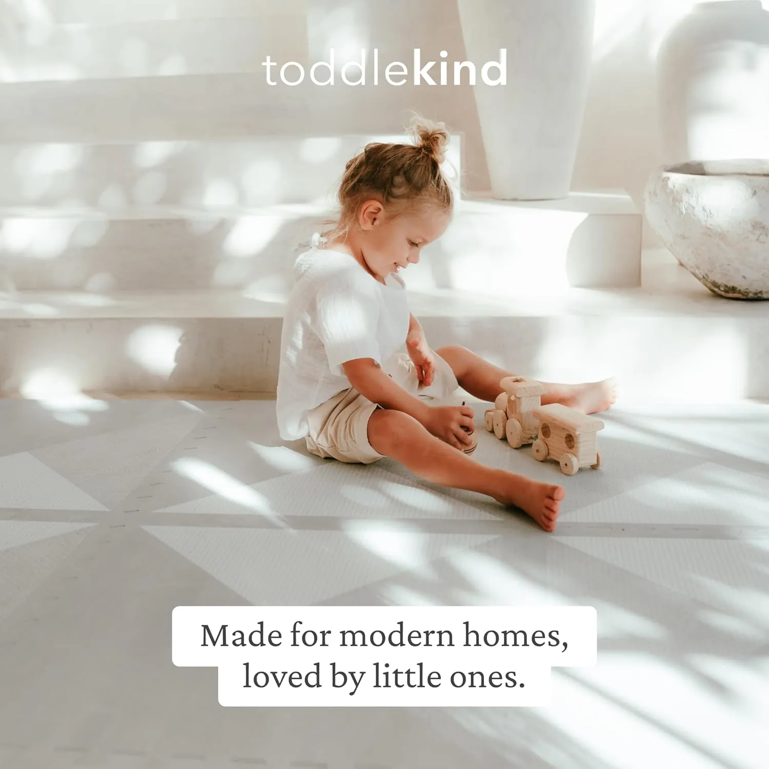 Floor Puzzle Mat for Babies/Toddlers Stylish, Non-Toxic, Odorless. Perfect for Tummy Time & Crawling. 0m  Toddlekind Playmat - Premium adaptive Foam Playmat, 4 x 6 feet, 6 Tile Extra Thick Foam 