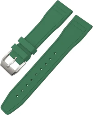 Fluororubber FKM Watchbands 20mm 21mm 22mm For IWC Big Pilot Portofino TOP GUN Natural Rubber Watch Strap Tools owl inadequate remarkable conspiracy apportion KLVN Soft 