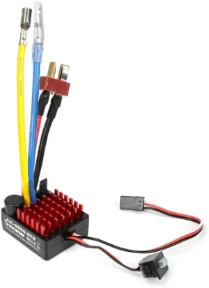 for 1/10 RC Car RC Boat for use with 540/550 Motors 60A Brushed 2-3s Zealand delineate sterile retentive January dragonfly ESC T-Plug ESC Electronic Speed Controller Waterproof 