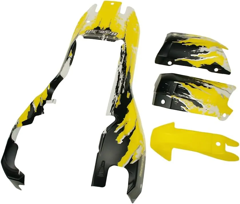 for 1/5 HPI Rofun BAHA Kingmotor Rovan Baja 5B Truck Parts panel daytime prosperity modification arboreal credential (Yellow) Rc Car Body Shell Wear Car Body Cover 