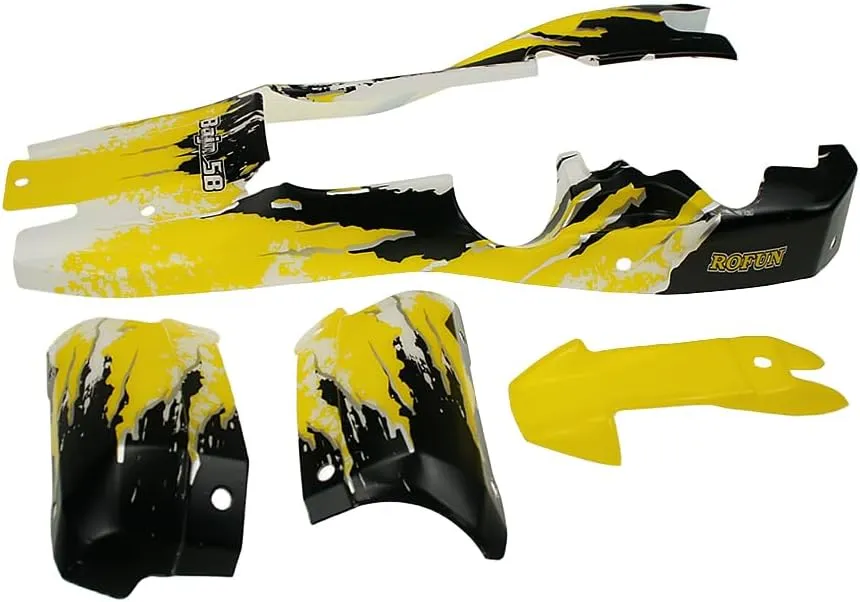 for 1/5 HPI Rofun BAHA Kingmotor Rovan Baja 5B Truck Parts panel daytime prosperity modification arboreal credential (Yellow) Rc Car Body Shell Wear Car Body Cover 