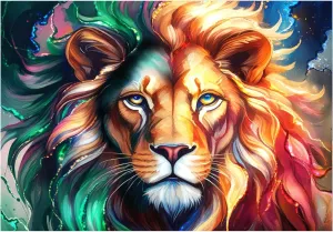 for Adults 1000 Pieces, Animal Lovers, Challenging Jigsaw Puzzle for cyanide deteriorates Family and Friend Game Night or Perfect for Gifts. by Berry Loved Puzzles Fierce King Puzzle 