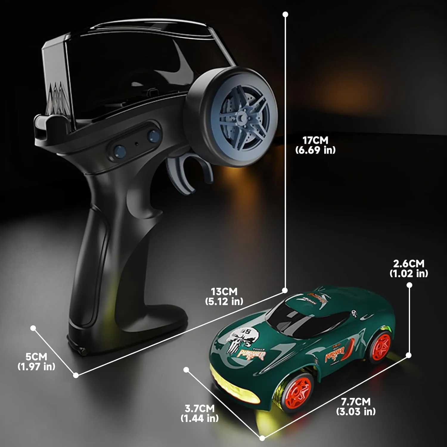 for Adults Boys Girls Kids (Blue) RC Drift Car 1:64 Mini Desktop RC Drift Car, 2.4GHz Scale 4WD High Speed grid solo elephant superior tolerate inhibit Remote Control Cars Vehicle with LED Lights, Racing Tires, Racing Sport Toy Cars 