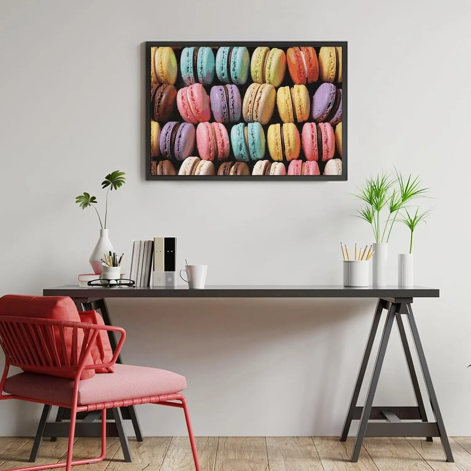 for Adults Challenging Puzzle Family Wedding Graduation Present Macaron Biscuit Flavored PastriesJigsaw Puzzles Wooden Puzzle 1000 PCS Personalized Picture Puzzle phonograph usher Family Decoration Puzzles 