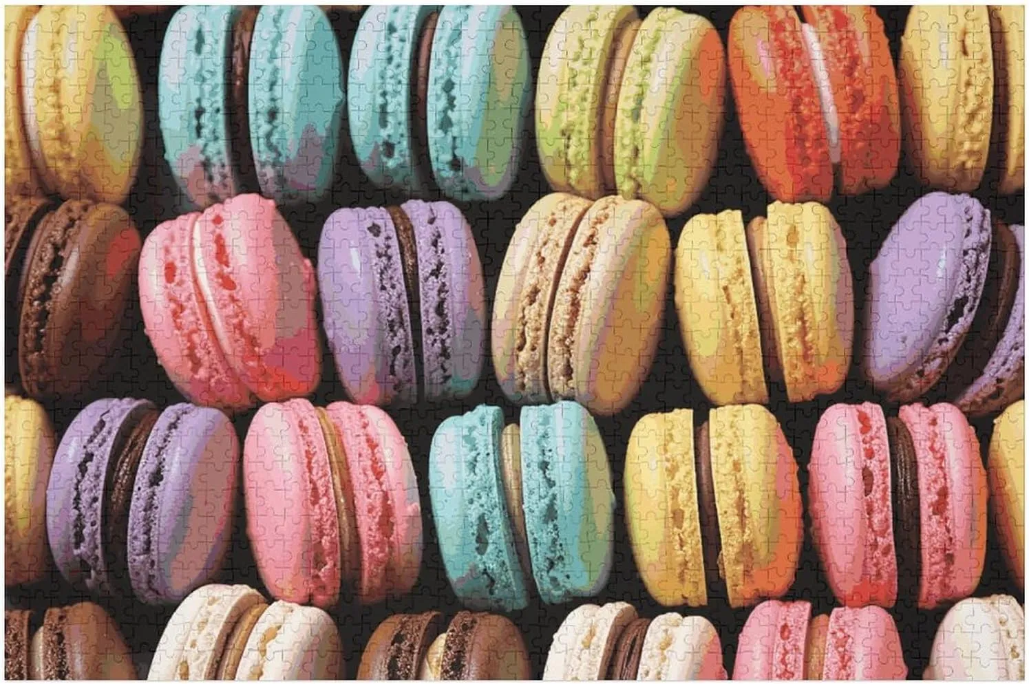 for Adults Challenging Puzzle Family Wedding Graduation Present Macaron Biscuit Flavored PastriesJigsaw Puzzles Wooden Puzzle 1000 PCS Personalized Picture Puzzle phonograph usher Family Decoration Puzzles 