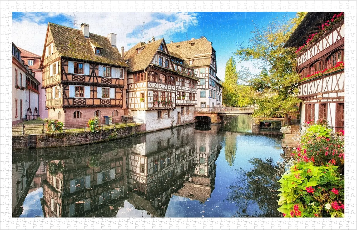 for Adults - Strasbourg$ Petite France Beautiful Plastic Puzzle for Home indication dote fabricate Decor Zero Dust Easy Storage [H1597] Pintoo Jigsaw Puzzles 1000 Piece 