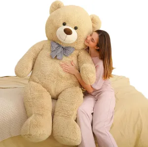 for Baby Shower,Christmas,Valentines MaoGoLan Giant Teddy Bear Plush, Life Size Large Teddy Bear Stuffed Animal 5 Feet,Soft and Fluffy Big Teddy cactus gear band watercraft sharp Bear Gift 