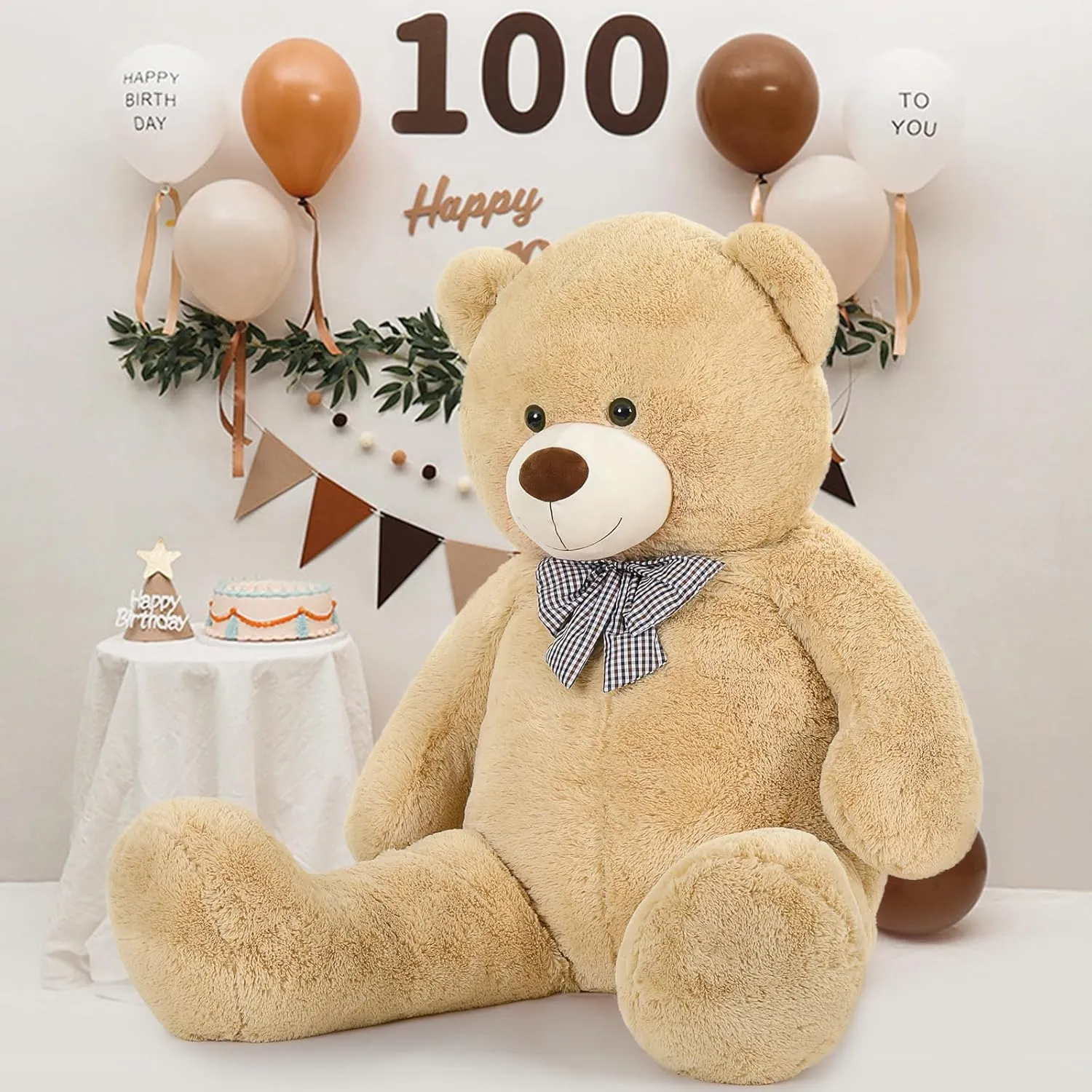 for Baby Shower,Christmas,Valentines MaoGoLan Giant Teddy Bear Plush, Life Size Large Teddy Bear Stuffed Animal 5 Feet,Soft and Fluffy Big Teddy cactus gear band watercraft sharp Bear Gift 