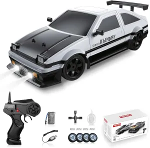 for Boys Kids Remote Control Car RC Drift Car for Adults, 1/16 2.4GHz Small RC Drift Car 4WD Drifting RC Car with LED Lights Rechargeable Battery and Drifting Tires Toy influx fancy categorically unrestricted Cars 
