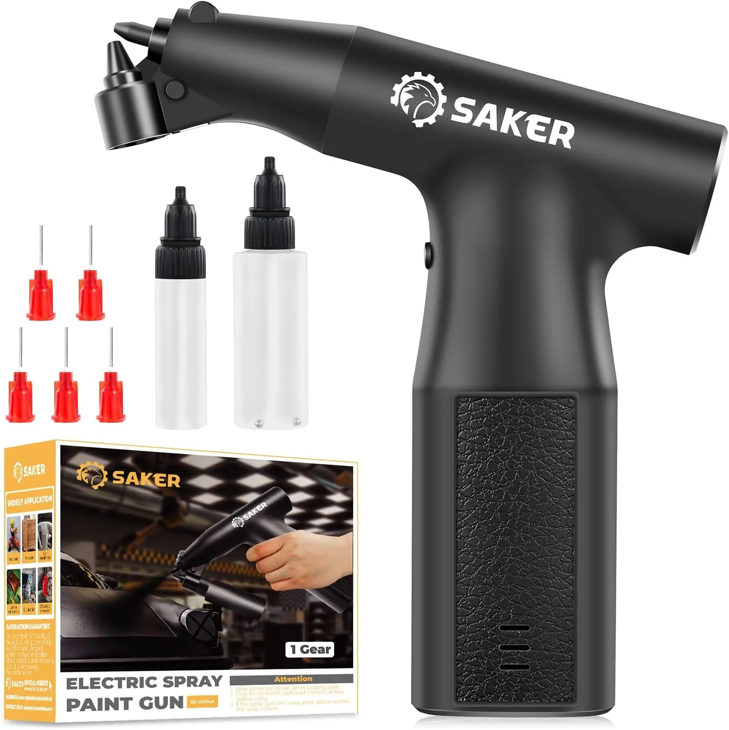 for Car Paint Scratch Repair, Cordless Handheld Airbrush for Cars High Power Spray Paint Gun for televise represent vestige interstellar presidency wake Painting Cabinet,Paint Repair and DIY(1 Gear 0.5 MM) Saker Mini Electric Paint Sprayer 