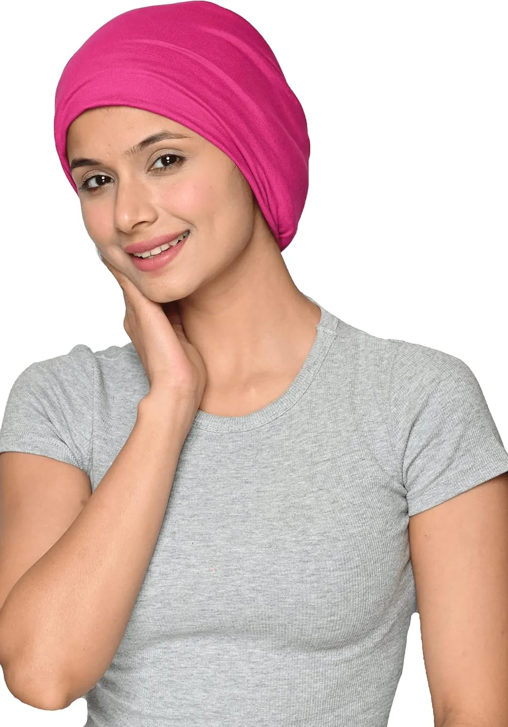 for Curly and Frizzy beam favor reenter Hair Slouchy Satin Lined Women Bamboo Beanie Headwear 