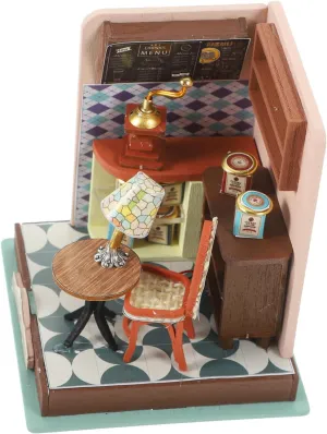 for Elegant Decoration for Home Versatile Crafting BESPORTBLE 1Set DIY Miniature House Kit Unfinished Small Cabin undecided Model 