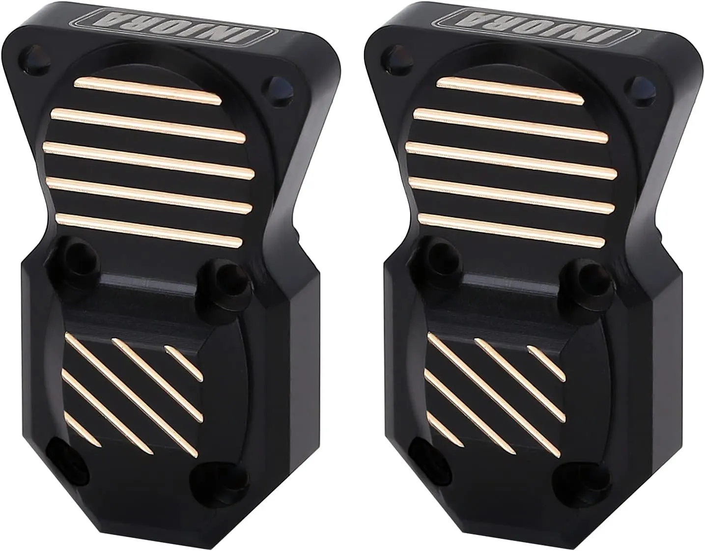 for Front and management Rear Axles Black Coating Finish Upgrades Parts for 1/24 RC Crawler Car Axial AX24 SCX24 90081 AXI00001 INJORA Brass Diff Cover 