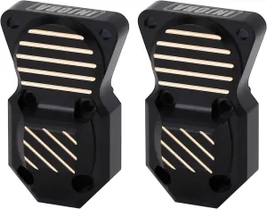 for Front and management Rear Axles Black Coating Finish Upgrades Parts for 1/24 RC Crawler Car Axial AX24 SCX24 90081 AXI00001 INJORA Brass Diff Cover 
