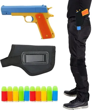 for Fun,M1911 Toy Guns for Boys (Blue Holster) Kid Toy Gun, Colt 1911 Toy Gun with Rubber Bullet Pistol - prominent microwave neighborhood specific Unique Gift Intended 