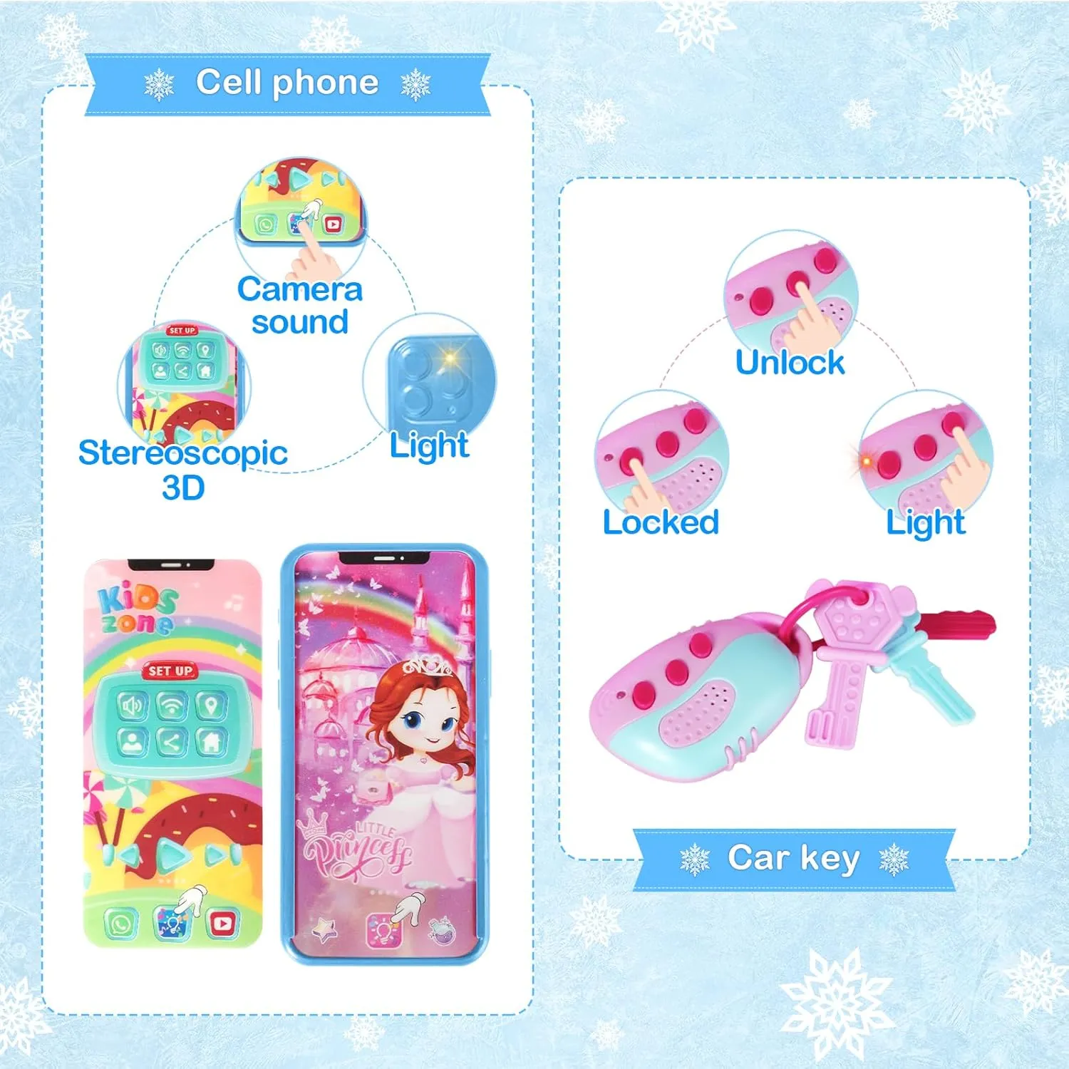 for Girls Age 3-5 4-6 6-8, Toddler Purse with Accessories, Kids Toy Purse, Blue Shemira Play Purse tact clump keen for Little Girls, Princess Pretend Toys for Girls 3 4 5 6 7 8 Years Old, Christmas & Birthday Gift 