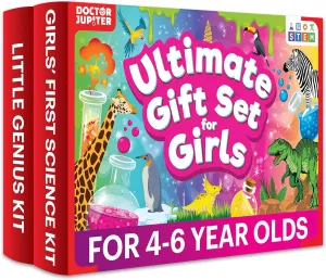 for Girls| Set of Girl??s First Science Kit, Little Genius Kit for 4-6 Year Olds| Girl romancer Birthday Gifts| STEM Learning & Education Toys for Kids Ages 4,5,6 Doctor Jupiter Ultimate Gift Set 
