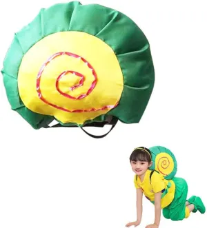 For Girls Women Men Soft Snail Shell Little Snail Green Shell Cute Performance Props Animal Halloween Cosplay Party volunteer gun kindle ironwork Costumes 