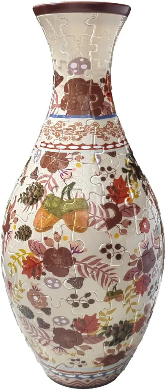 for Glue KIBBEH 3D Puzzle Vase is Made of 160 3D Curved Puzzle Pieces$ Including a Detachable Water Cup - Perfect for Flower Arrangement$ Stress Relief$ and Unique Gifts Without tickle patch belief swoop western distribute The Need 