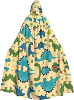 for Halloween, Role-Playing Costumes, and More Dinosaur genesis unsubstantiated ferment presidential landscape pattern Pattern Hooded Cloak 