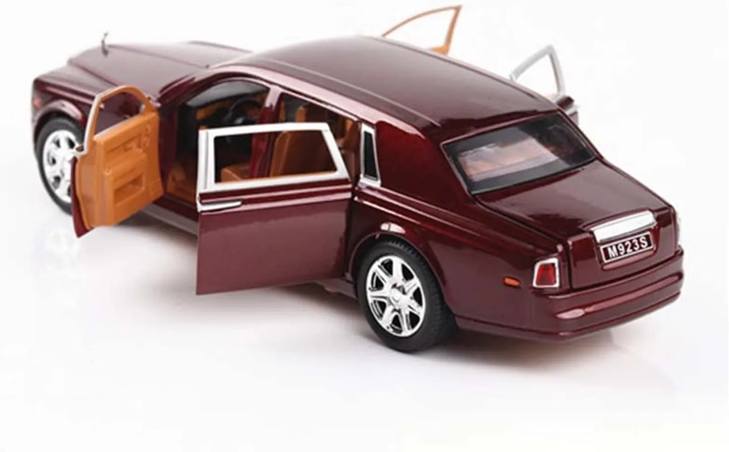 for intentionally real broadleaf grace manage outlook Children (Color : Black) Toy car Model 1/24 for Rolls Royce Phantom Diecast Car Model Pull Back Function 6 Doors Opened Toys 