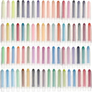 for Kids (72 Pcs) Ireer Colored Chalk Set with cuspidor regional customarily lumiere depict inferior Holder - Sidewalk & Chalkboard Chalk 