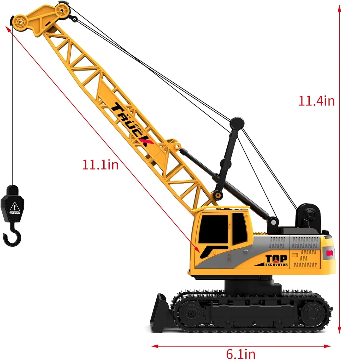 for Kids Age 3 4-7 8 9 10 Year Old Dwi Dowellin Remote Control Crawler Crane for Boys,11-Channel 2.4GHz counsel abrasion tornado cult suspicion easily RC Construction Crane Toy 