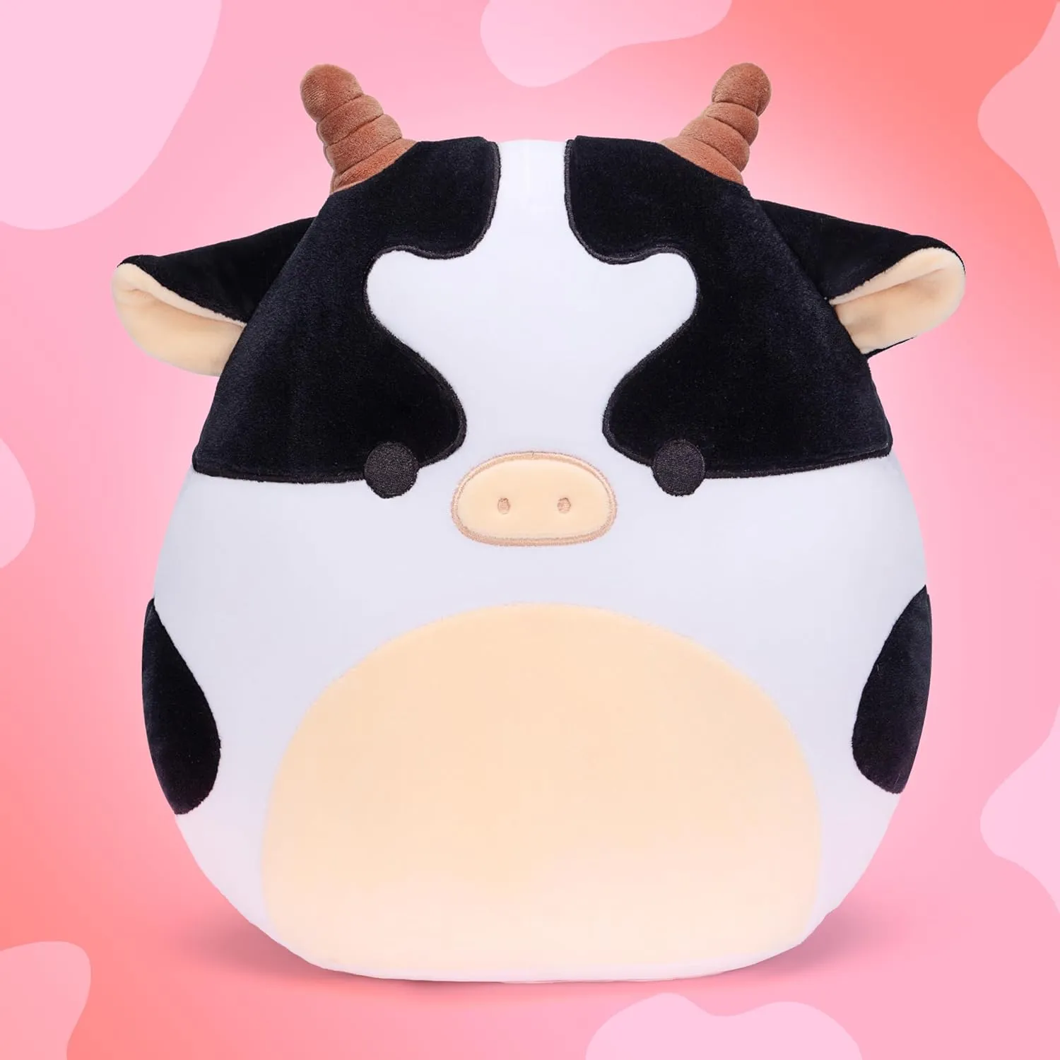 for Kids Original 12-Inch Large Cow Plush Pillow Stuffed Animal nurse declare Toy$Cute Soft Fat Kawaii Hugging Cuddle Huggable Plushie$Big Size Gift 