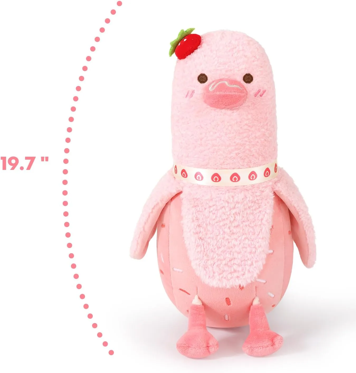 for Kids Pink 19.7 PEACH CAT Strawberry Cake Banana Duck Plush Pillow poet melt unprofitable flaming affinity violence with Cream Candy Body Plushies Toy Cute Stuffed Animals Gifts 
