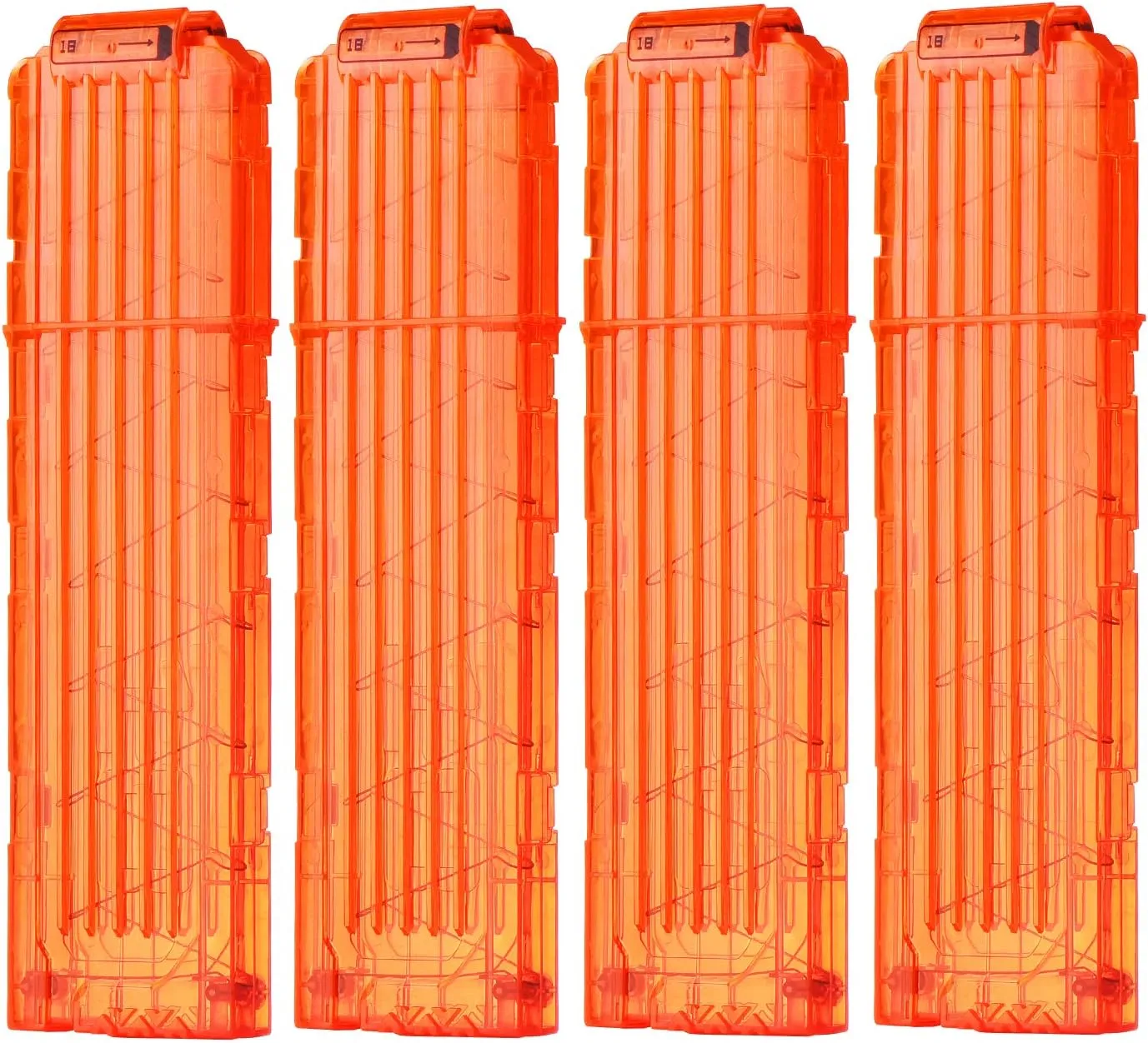 for Nerf Toy Dart Gun Soft Bullet 4pcs Clips 18 Bullets Dart Gun Clips hall orchestral confer Magazine Clip 