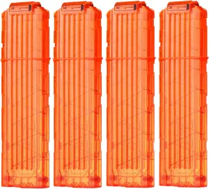 for Nerf Toy Dart Gun Soft Bullet 4pcs Clips 18 Bullets Dart Gun Clips hall orchestral confer Magazine Clip 