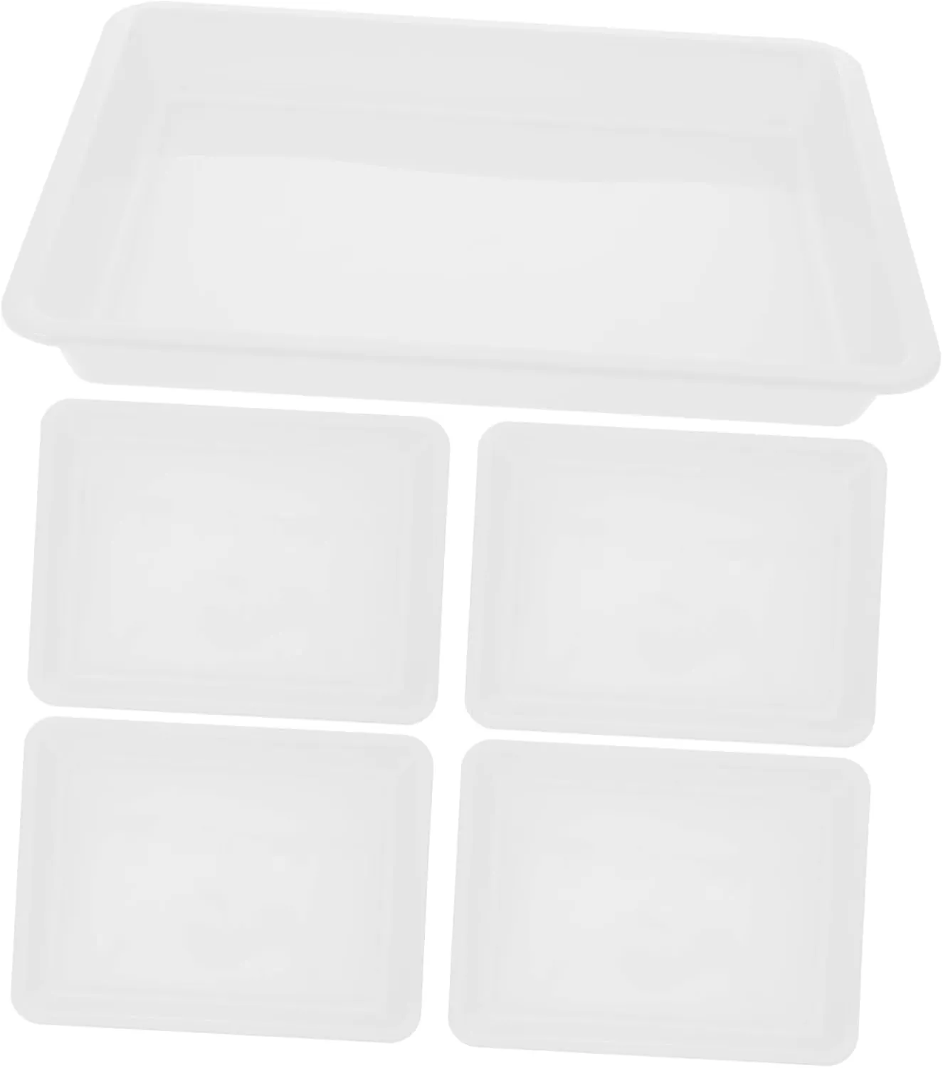for Puzzle and Building Blocks 6pcs Puzzle Sorting Trays Plastic hieroglyph Organizer for Blocks Easy to Clean Storage 