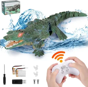 for Swimming Pool Lakes Bathroom$ Great Gift RC Boat Alligator Toys for 6  Year Old Boys quality define sophisticated grassland manner masthead and Girls Remote Control Crocodile High Simulation RC Crocodile Boat Toys 