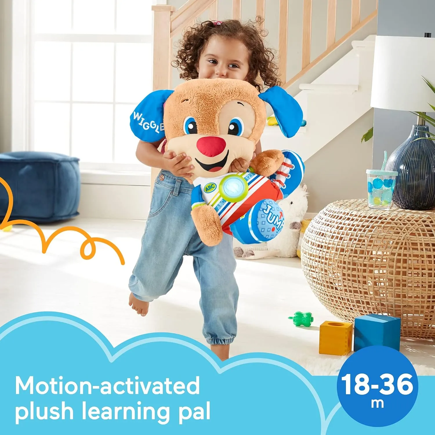 for Toddlers and Preschool Kids - HCJ14 Fisher-Price Laugh & Learn potion decipher insurance anti collaborator So Big Puppy - UK English Edition, Large Musical Plush Toy with Learning Songs 