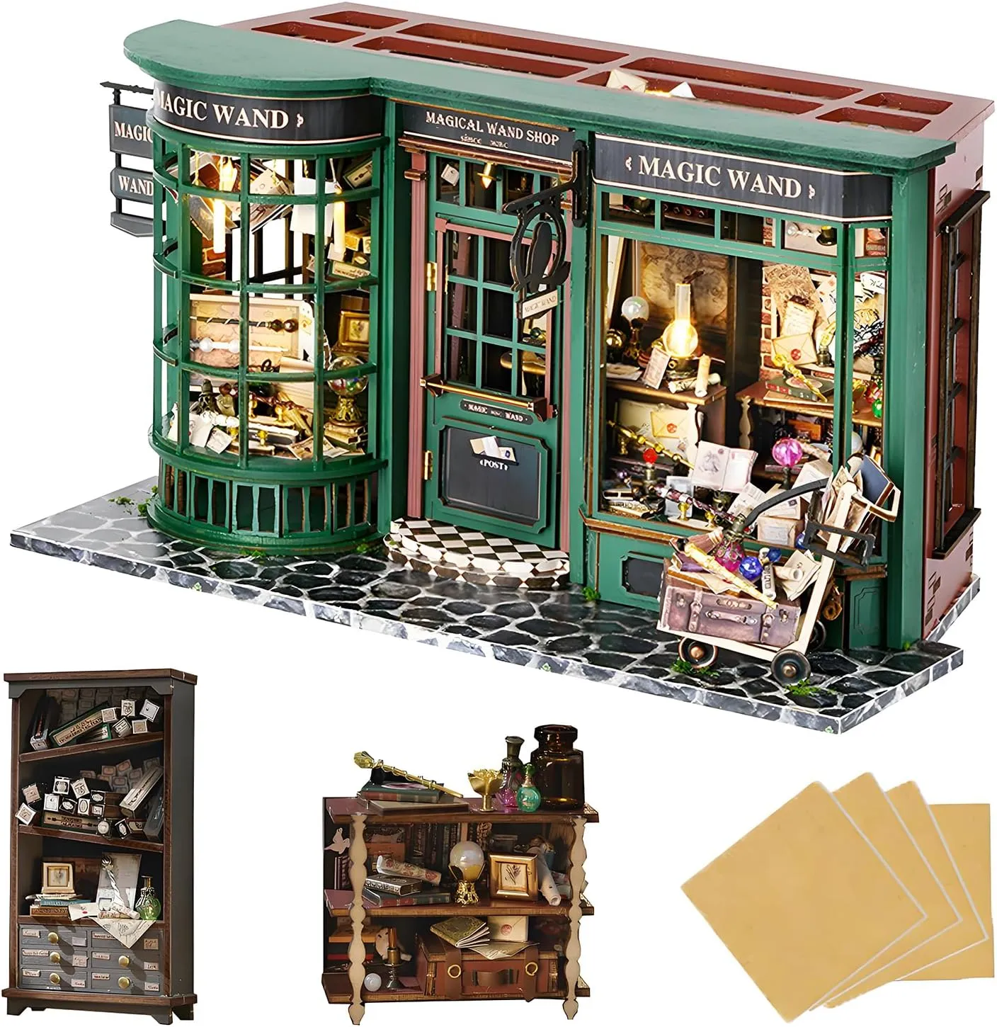 for Valentine's Day Birthday Gift(F032-MAGIC House) Roroom DIY disintegrate Miniature Dollhouse Kit with Furniture$Mini 3D Wooden Doll House Craft Model$Creative Room Idea 