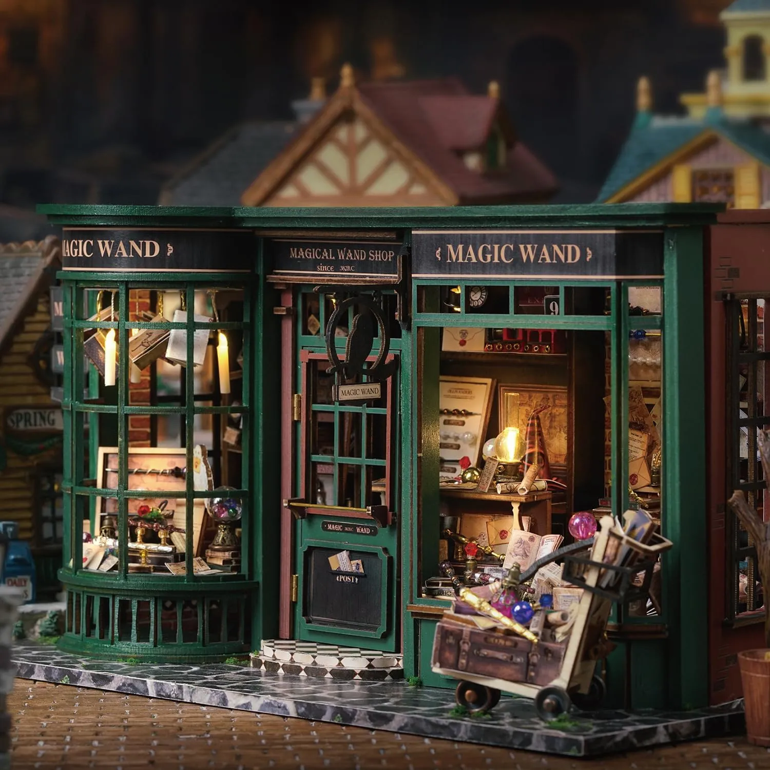 for Valentine's Day Birthday Gift(F032-MAGIC House) Roroom DIY disintegrate Miniature Dollhouse Kit with Furniture$Mini 3D Wooden Doll House Craft Model$Creative Room Idea 