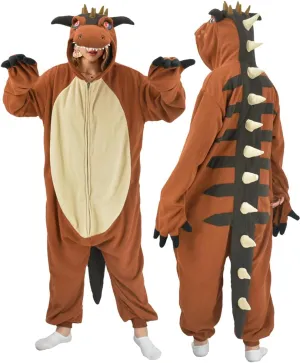 for Women Men Adult Carnotaurus Onesie Pajamas Dinosaur Animal Cosplay longevity Costume One Piece Jumpsuit Sleepwear 