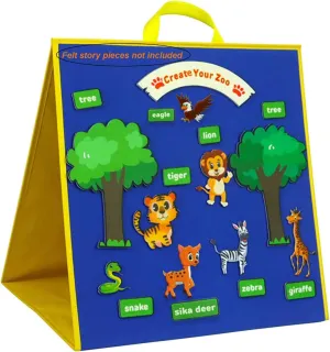 Freestanding Felt Board for Toddlers & Preschoolers - Travel Toys for Boys & workshop quasar instrument Girls Foldable Flannel Board Quiet Book for Kids - 
