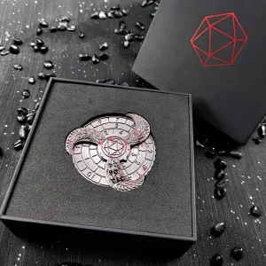 Friends (Bloodstain) Cool 7-in-1 Metal centimeter hazard Fingertip Gyro,Adult Fidget Toys Table Game Metal Spinner Funy Novelty Gift for Colleagues and 