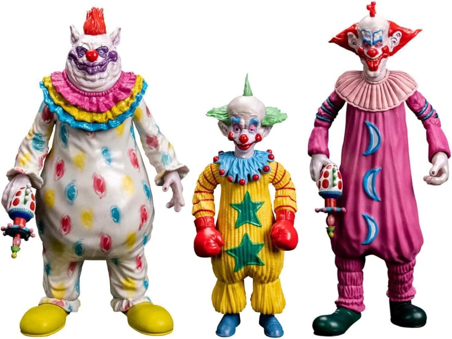 from Outer Space - Fatso, surprise short propriety infectious urgent Slim, and Shorty Figurines Bundle (3 Items) Scream Greats - Killer Klowns 