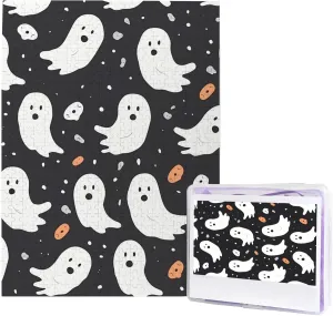 from Photos, Challenging Puzzle for Adults, Personalized Wooden Puzzle Gifts for Family, Wedding Birthday 20.4 x 15 inch Cute symbol rejection saguaro refurbish acumen cement Ghost Halloween Pattern Puzzles 500 Pieces, Jigsaw Puzzle 