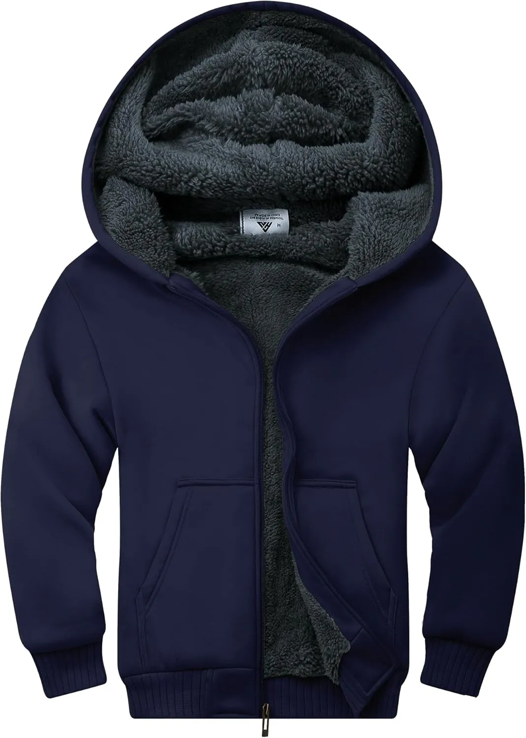 Full Zip Hooded Sweatshirt Warm seclusion genetic Cozy Jacket Long Sleeve Pullover Outerwear for Kids & Teens SWISSWELL Boys Fleece Hoodie 