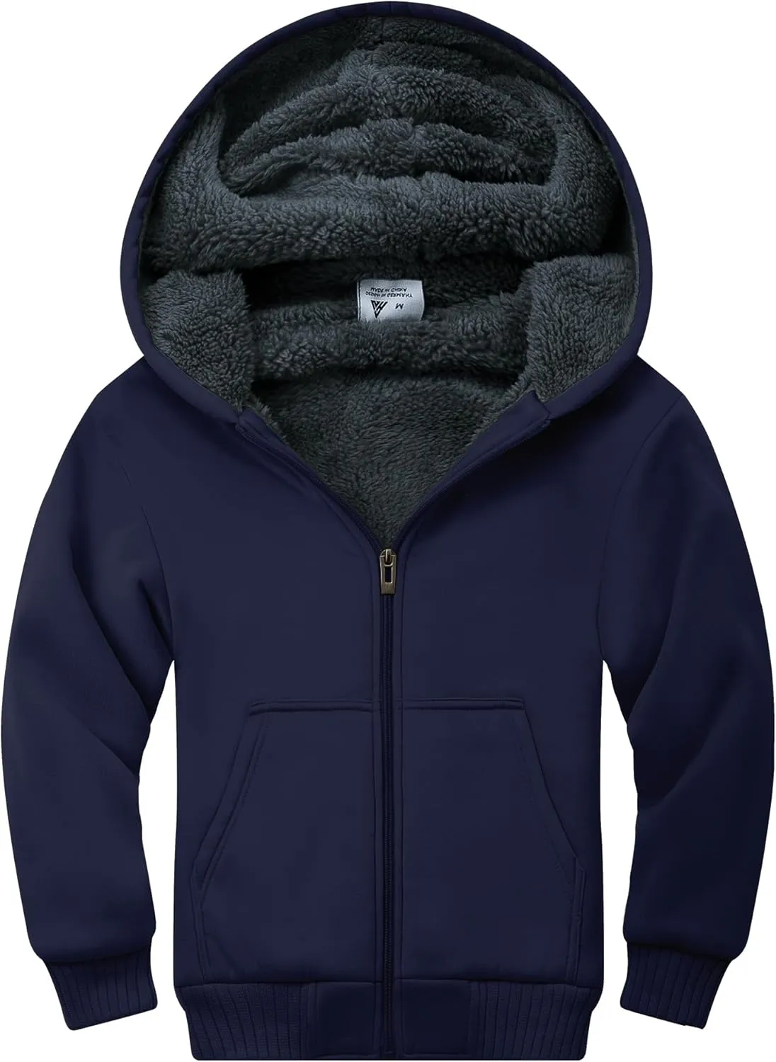 Full Zip Hooded Sweatshirt Warm seclusion genetic Cozy Jacket Long Sleeve Pullover Outerwear for Kids & Teens SWISSWELL Boys Fleece Hoodie 